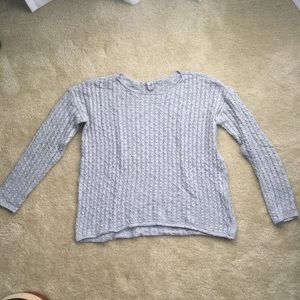 Grey knit sweater
